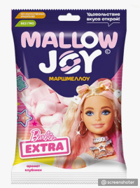 Маршмеллоу MELLOW JOY со вкусом клубники 100 г