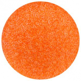 Бисер " Tukzar " 2мм*50гр прозрачный с ярко-оранжевой серединкой, круглый, пакет