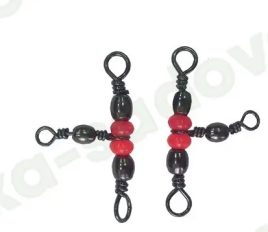 Вертлюг Т образный с бусинами