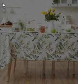 Скатерть «Этель. Готовь с душой», 149×220 см, 100% хлопок, саржа 190 г/м²