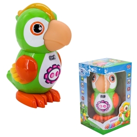 Игрушка на батарейках 7496 Попугай рассказывает стихи,диктофон,Предназначен для детей в качестве иру