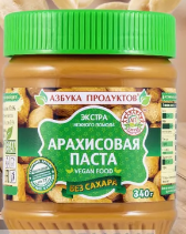 Паста АЗБУКА ПРОДУКТОВ арахисовая в асс-те 340 г
