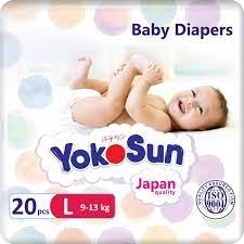 Подгузники YOKOSUN L (9-13 кг) 20 шт уп8
