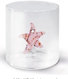 WD-566STEСтакан 0.25л "Морская звезда" в подарочной упаковке.