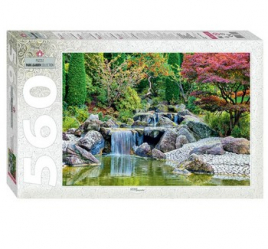 Пазл 560 эл. "Каскадный водопад в японском саду" 78103 4333320
