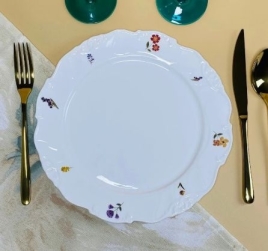 109-204 Набор из 6 тарелок 26см КРОКУС в под.уп.(х6)Фарфор