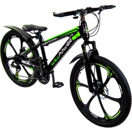 Велосипед двухколесный 24" WILLPOWER зеленый, 21 скорость FG23040113K-3
