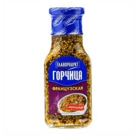 Горчица ГЛАВПРОДУКТ зернистая с/б 175 г (12 шт/уп)