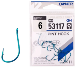 Крючок одинарный Owner Pint Hook Blue №6