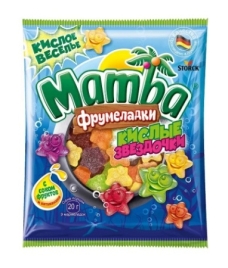МАМБА жев. марм. Кислые Звездочки 70гр 24шт Шторк (03.06.2026)