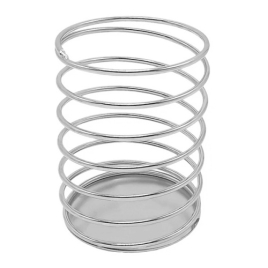 Стакан-пружина " KWELT " 7*9см, металлический , круглый, серебро