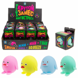 Игрушка-антистресс "Пингвин", 6 см, 6 цветов Т20326 7994467
