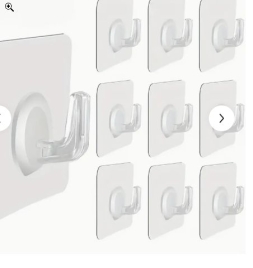 Набор самоклеящихся крючков, 10 шт, размер 5,6х5,6 см   10058586