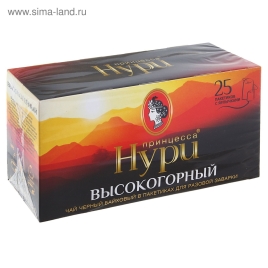 Чай НУРИ черный высокогорный  25*2 г (18 шт/уп)
