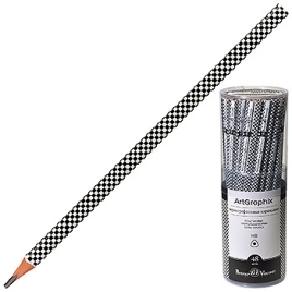 Карандаш ч/гр " Bruno Visconti " ArtGraphix Шашечки HB, деревянный, заточенный