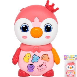 Игрушка на батарейках Levatoys MK855-115B Пингвиненок розовый в пак.Предназначена для детей в качест