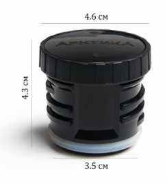 Пробка для термоса "Арктика", модели 106, 4.3 х 4.6 см, черная 9865373