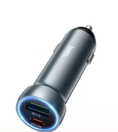 Автомобильное З/У HOCO Z54A, 48W, PD30W+QC3.0, цвет: черный