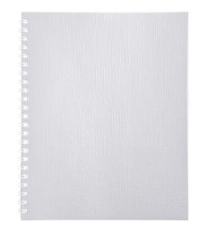 Тетрадь спираль А5  48л клетка " Hatber " бумвинил Metallic Белая, офсет