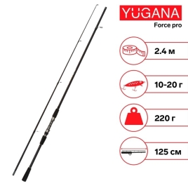 Спиннинг YUGANA Force pro, длина 2.4 м, тест 10-20 г   5385826