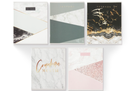 Тетрадь А5, 48 л на скрепке 5 шт. внутренний блок №1 МИКС "Мрамор" 7509838