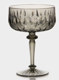 Креманка «Грани», 400 мл, 11×15.5 см, пластик, серая