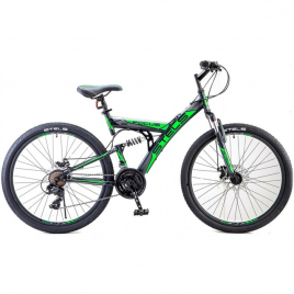 Велосипед 26" Stels Focus MD, V010, цвет чёрный/зелёный, размер 18" 3250684