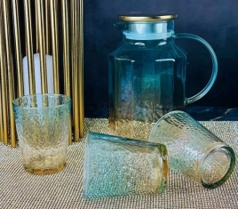 200-043 Набор графин 1800мл и 6 стаканов 260мл в под.уп.(х8) Стекло