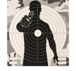 Мишень "Человек" для стрельбы из пневматического оружия,14 х14 см,дистанция 10 метров  3544521