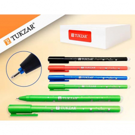 Ручка пиши-стирай " Tukzar " гелевая синяя 0,5мм цветной корпус, картонная упаковка