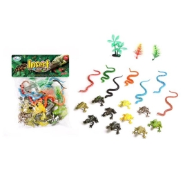 Набор лягушек и змей. Размер упак: 669-6