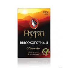 Чай НУРИ черный высокогорный листовой 100 г (16 шт/уп)