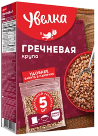 Крупа УВЕЛКА гречка экстра 5*80 г (6 шт/уп)