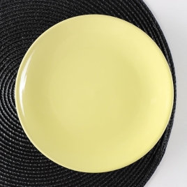 Тарелка десертная 19 см "Пастель", цвет жёлтый   5046398