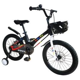 Велосипед 18" BIBITU PONY, черный/белый 10321998
