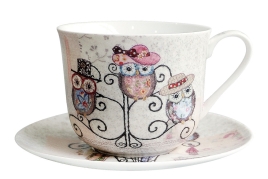 Owl Hatstand Пара чайная 370мл Jumbo