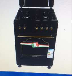 Кухонная плита il Monte FO-GE6025 BLACK RUSTICO духовка электр.