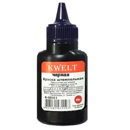 Краска штемпельная " KWELT " черная 45мл К-00111