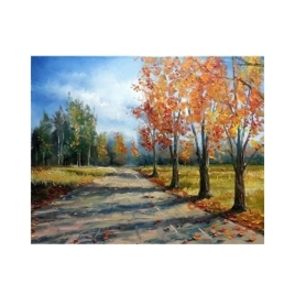 Картина по номерам Alingar, 40х50 см, 22 цвета,с акриловыми красками, холст, "Осень золотая"