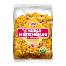 Сушки МАЛЕНЬКАЯ с маком 500 г (24 шт/уп)