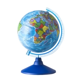 Глобус " Globen " Земли Политический 150мм Классик Евро, подставка пластиковая голубая