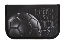 Пенал 1 секция откидные 2 планки 130*210 ткань Calligrata Content мал "Мяч Футбл Black" чер 10128944