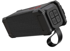 Колонка портативная HOCO HC6, Bluetooth, FM, TF, AUX, TWS, цвет: черный