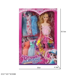 Кукла с аксессуарами. Размер упак: 32,5х22х4,5см 9322-11