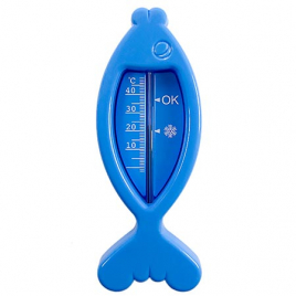 Термометр для воды " ТБВ-1 " 145*55мм Рыбка без ртути, термометрическая жидкость, пакет, европодвес