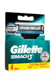GILLETTE Сменные кассеты для бритья  МАСН3 (4 шт) *40