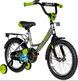 Велосипед двухколесный 16" NOVATRACK VECTOR серебристый 163VECTOR.SL5