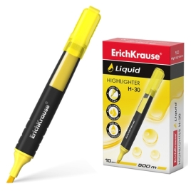 Текстовыделитель " Erich Krause " Liquid H-30 желтый 1-3мм