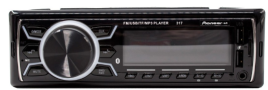 Автомагнитола DV-Pioneeir ok 317, bluetooth+мультируль, 7 цв. подсв, usb, aux, fm
