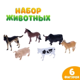 Набор домашних животных "Ферма", 6 шт.   6626718